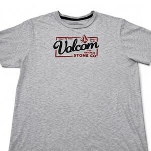 Volcom True To This Graphic T-Shirt XL Gray Modern Fit Original Stone Co
